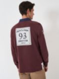 Crew Clothing Union Cotton Rugby Shirt, Burgundy Red