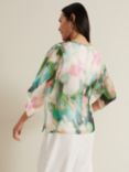 Phase Eight Ava Blurred Floral Silk Top, Multi