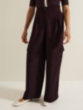 Phase Eight Marissa Cargo Trousers, Burgundy