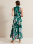 Phase Eight Petite Lucinda Floral Dress, Emerald/Multi