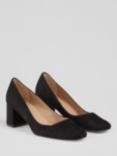 L.K. Bennett Sally Suede Court Shoes, Black