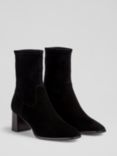 L.K. Bennett Harp Stretch Suede Ankle Boots