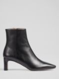 L.K. Bennett Margaux Calf Leather Ankle Boots, Black