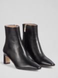 L.K. Bennett Margaux Calf Leather Ankle Boots, Black