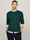 Tommy Hilfiger Classic Cable Jumper, Fa Ornamental Green