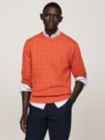 Tommy Hilfiger Classic Cable Jumper, Orange