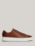 Tommy Hilfiger Leather Court Trainers, Winter Cognac