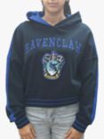 Fabric Flavours Harry Potter Ravenclaw Cropped Hoodie, Dark Blue