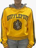 Fabric Flavours Harry Potter Hufflepuff Cropped Hoodie, Dark Yellow