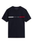 Tommy Hilfiger Adaptive Chest Logo T-Shirt, Desert Sky