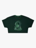 Harry Potter Slytherin Crop T-Shirt, Green Dark