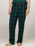 Tommy Hilfiger Flannel Lounge Trousers, Buffalo Check Green