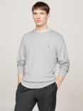 Tommy Hilfiger Cashmere Blend Crew Neck Jumper, Light Grey