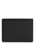 Tommy Hilfiger TH Monogram Leather Card Holder, Black