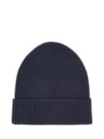 Tommy Hilfiger TH Flag Cotton Beanie, Space Blue