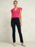 Hobbs Pippa Slub Top, Zinnia Pink