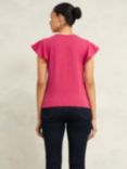 Hobbs Pippa Slub Top, Zinnia Pink