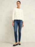 Hobbs Sairey Knitted Jacket, Warm Ivory