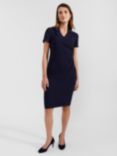 Hobbs Beck Wrap Dress, Navy