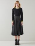 L.K.Bennett Fara Knit Dress, Black/Multi