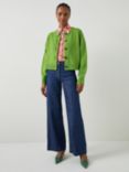 L.K.Bennett Amore Wool Cardigan, Green