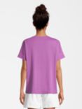 Venice Beach Women's Summer Sports T-Shirt, Violet Purple