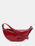 HUSH Rory Crescent Leather Bag, Red