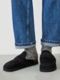 HUSH Cali Textured Socks, Charcoal Twist, One Size