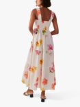 Accessorize Floral Tiered Maxi Dress, Ivory