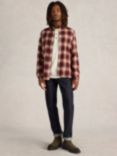 White Stuff Moxley Flannel Check Shirt, Red/Multi