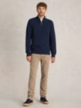 White Stuff Attadale Funnel Neck Jumper, Dark Navy