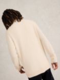 White Stuff Newport Men's Merino Funnel Neck Jumper, Pale Ivory