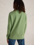 White Stuff Crew Sweatshirt, Mid Green