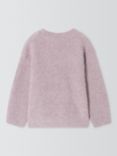 John Lewis Kids' Fuzzy Knit Wool Blend Jumper, Pink