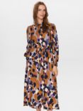 Numph Nugrit Print Dress, Dress Blues