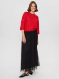 Numph Nuriette Selma Wool Blend Jumper, High Risk Red