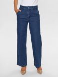 Numph Amber Denim Trousers, Blue