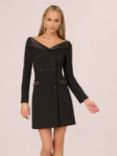 Adrianna Papell Knit Crepe Blazer Dress, Black