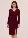 Adrianna Papell Matt Jersey Dress, Blackened Red