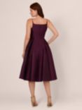 Adrianna Papell Mikado Midi Dress, Pinot Noir