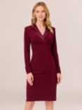 Adrianna Papell Jersey Tuxedo Dress, Red Wine