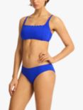 Sea Level Square Neck Bralette Bikini Top, Cobalt