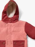 Little Green Radicals Kids' Colour Block Recycled Waterproof Coat, Plum