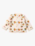 Little Green Radicals Baby Rainbow Cosy Jacket, Cream