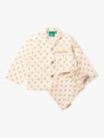 Little Green Radicals Kids' Cotton Classic Pyjamas, Golden Flowers