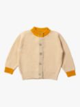 Little Green Radicals Baby Gold Knit Cardigan, Oatmeal