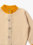 Little Green Radicals Baby Gold Knit Cardigan, Oatmeal