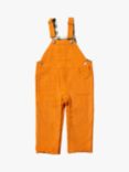 Little Green Radicals Kids' Organic Cotton Corduroy Dungarees,  Golden Ochre