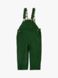 Little Green Radicals Kids' Organic Cotton Corduroy Dungarees, Vintage Green