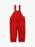 Little Green Radicals Kids' Organic Cotton Corduroy Dungarees, Hazelnut